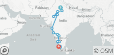  New Delhi, Agra, Rajasthan, Goa, Karnataka, Kerala, en train [ 26 jours ] - 17 destinations 