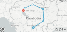  Cambodia Bike, Hike &amp; Kayak Tour - 7 destinations 