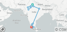  India Tour For First Timers In 24 Days [Covering North &amp; South India] - 17 destinations 