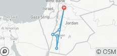 Jordan Trail - Dana to Petra Trek. Wadi Rum und das Tote Meer (9 Tage) - 6 Destinationen 