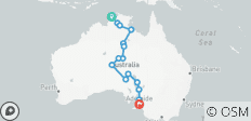  Zentralaustralische Entdeckungsreise von Darwin bis Adelaide - 15 Destinationen 