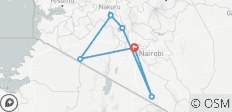  Safari privado de 7 días 4 estrellas a Masai Mara, lago Nakuru, Hell\'s Gate Naivasha y Parque Nacional Amboseli en un Jeep 4x4 con alojamiento la primera noche en el hotel Raha Suites y traslados gratuitos al aeropuerto - 6 destinos 