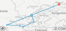  Circuit de 12 jours dans les trois pays d\'Asie centrale : Ouzbékistan, Tadjikistan et Kirghizistan - 7 destinations 