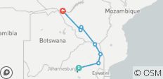  Kruger, Matobo &amp; Falls (Accommodated) - 7 days - 9 destinations 