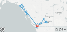  Rockies Explorer and Alaska Cruise (2024) - 16 destinations 