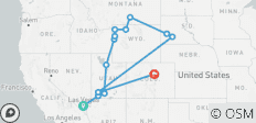  Western Frontiers (End Denver, 10 Days) (including Cedar City) - 13 destinations 