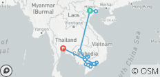  Fascinerend Vietnam, Cambodja &amp; de Mekong Rivier met Hanoi, Ha Long Bay &amp; Bangkok (heenreis naar het zuiden) 2023 - 17 bestemmingen 