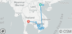  Faszinierendes Vietnam, Kambodscha und der Mekong mit Hanoi, Ha Long Bay &amp; Bangkok (Nordkurs) 2023 - 17 Destinationen 