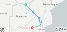  Falls, Matobo &amp; Kruger (Accommodated) - 7 days - 9 destinations 