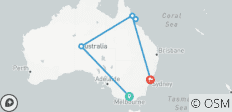  Höhepunkte Australiens - 2023/2024 (13 Tage) - 6 Destinationen 