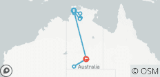  Rêverie dans le Territoire du Nord (avec transport aérien interne, 11 jours) - 10 destinations 