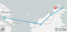  Detailiertes Malaysia &amp; Borneo - 6 Destinationen 