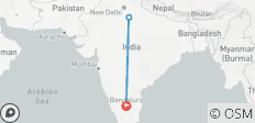  2 jours Taj Mahal tour de Bangalore avec vols aller-retour - 3 destinations 