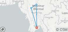  Beste von Myanmar Privatreise - 7 Tage - 4 Destinationen 