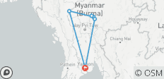  Die Wunder von Myanmar Privatreise - 6 Tage - 6 Destinationen 
