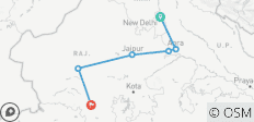  Circuit du Triangle d\'Or avec Jodhpur et Udaipur Super Server ! - 6 destinations 