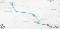  【CHINA】Ontdek de oude Zijderoute 17 Dagen Tour Arrangement - 9 bestemmingen 