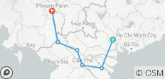  Cyclisme Saigon/hcmc à Phnom Penh 5 jours - 6 destinations 
