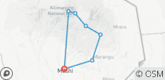  Kilimandscharo Besteigung über die Marangu Route - 5 Tage - 7 Destinationen 