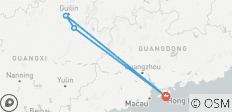  Erkunden Sie Longji &amp; Guilin mit dem Hochgeschwindigkeitszug von Hongkong - 5 Tage - 4 Destinationen 