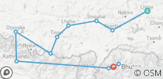  13 Days Classic Tibet Nepal Bhutan Tour - 11 destinations 