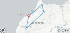  Marokko Kaiserstädte &amp; Chefchaouen Entdeckungsreise - 9 Tage - 6 Destinationen 