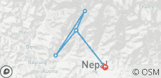  Annapurna Base Camp Trek- 5 Tage &amp; 4 Nächte - 6 Destinationen 