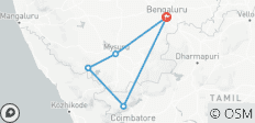  Excursion à Bangalore et Mysore avec safari à Nagarhole et Coonoor - 6 destinations 