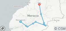  Excursion dans le désert de Marrakech à Fès - Camp de luxe - 3 jours - 10 destinations 