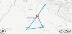  Circuit du triangle d\'or avec Rishikesh - 6 destinations 