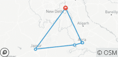  Le best-seller de l\'Inde : 6 jours d\'excursion dans le Triangle d\'Or depuis l\'aéroport de Delhi - 6 destinations 