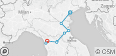  Bike Across Italy - Venice to Pisa - 9 destinations 