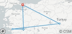  Hoogtepunten van Turkije - 9 DAGEN - 5 bestemmingen 