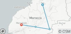  Excursion de 3 jours dans le désert au départ de Fès - 4 destinations 