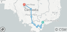  Circuit cycliste du Vietnam au Cambodge - 10 destinations 