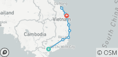  Saigon to Hoian Bike Tour- E bike - 8 destinations 