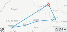  Rajasthan Kulinarikreise - 8 Tage - 9 Destinationen 