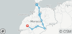  Marokko ab Tanger - 9 Tage - 12 Destinationen 
