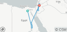  Ägypten &amp; Jordanien Entdeckerreise (mit Flug) - 10 Tage - 9 Destinationen 