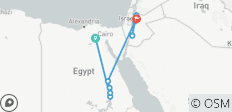  Découvrez l\'Égypte et la Jordanie - 10 jours vol inclus - 9 destinations 