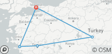  Van Istanbul naar de kust – een avontuur door de mooiste landschappen van Turkije – 8 dagen - 5 bestemmingen 