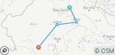  6 dagen Gouden Driehoek Rondreis door met Udaipur – Delhi Agra Jaipur Udaipur Rondreis door – Taj Mahal Zonsondergang/Zonsopgang - 4 bestemmingen 