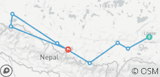  Circuit en groupe à Lhassa, Mt Everest et Mt Kailash Kathmandu - 12 jours - 8 destinations 