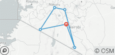  Discover the World-Class 8-Day Group Budget Safari Adventure (Safari Van) from Nairobi, Kenya - 6 destinations 