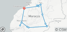  Grote rondreis door Marokko – de Sahara-woestijn &amp; wandelen in het Atlasgebergte – 10 dagen - 14 bestemmingen 