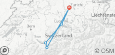  Switzerland 5 days Adventure - Zurich, Interlaken, Lucerne - 5 destinations 