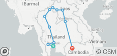  Circuito de Aventura Tailandia, Laos y Camboya 21 días/20 Noches - 11 destinos 