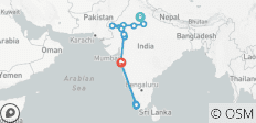  Rajastán imperial- grupos pequeños, acaba en Bombay, con extensión al sur de la India, 20 días, puerta a puerta - 15 destinos 