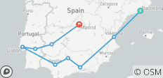  Spanien &amp; Portugal mit Stil (mit privatem Transfer von Tür zu Tür) Kleingruppenreise - 13 Tage - 11 Destinationen 