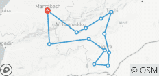  9 Dagen De Zuidelijke Oase, Kasbahs &amp; Marokko Woestijn Culturele Rondreis vanuit Marrakech - 13 bestemmingen 